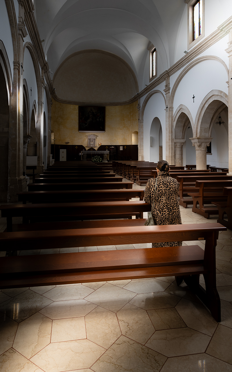 Un giaguaro in chiesa