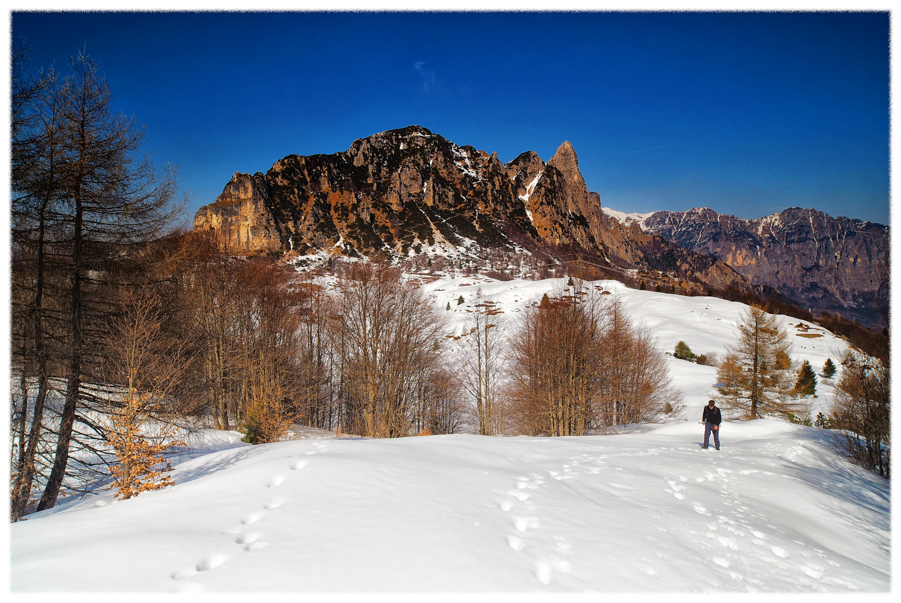escursione montana invernale