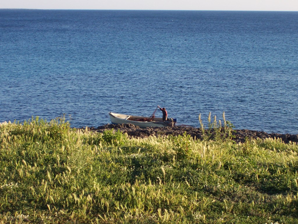 Pescatore al lavoro