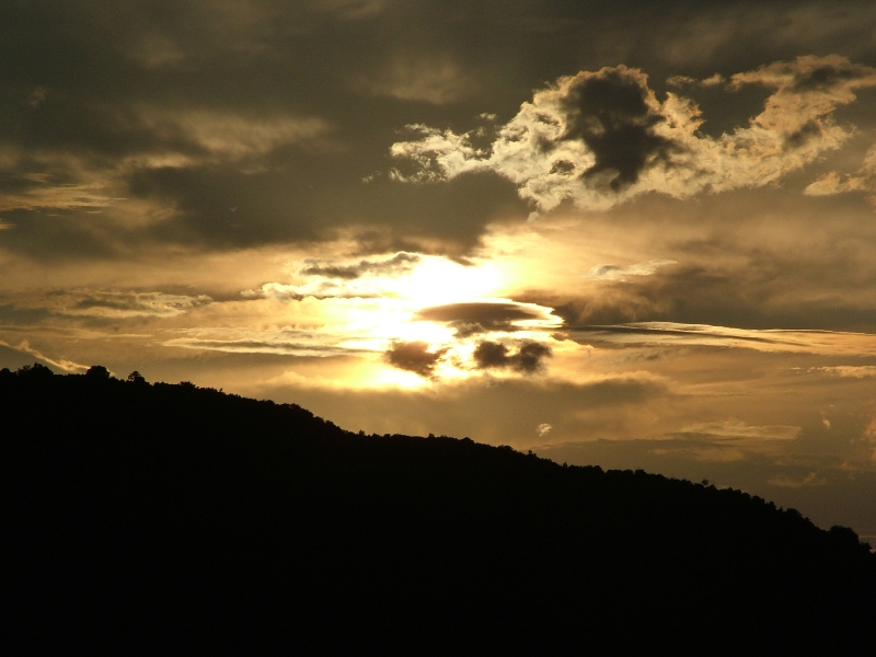 tramonto in contrasto