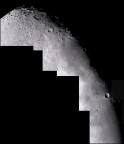 Mosaico della Luna di qualche mese fa'  ripresa col Taka 102mm 820mm di focale f8.
Piu' riprese con la Webcam elaborazione filmato Registax mosaico con Imerge.