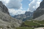 Il Catinaccio, vicinissimi al rifugio Passo Principe, a quasi 3000m di altitudine