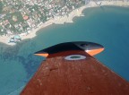 La parte verticale di un tonneaux sulla costa del Circeo