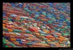 Container del porto di Barcellona fotografati da Montjuc.