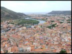 panoramica Bosa Marina dal castello panoramica Bosa Marina dal castello