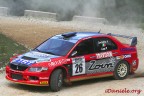 Lancer evo immortalata al rally dell'altopiano dei 7 comuni