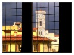 Vista del campanile di Giotto, attraverso la finestra dello studio di Lorenzo il Magnifico