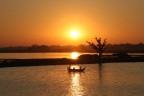 Myanmar - Sunset at U'Bein Bridge Myanmar - Sunset at U'Bein Bridge