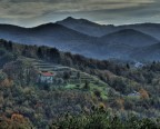 vista dalla casa in campagna hdr