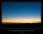 Tramonto sull'altipiano (con luna) Tramonto sull'altipiano (con luna)