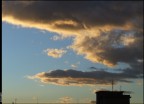 tramonto sui tetti
