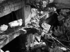 Foto dal reportage sull'Italsider di Bagnoli.
Un ufficio crollato