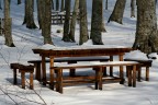 tavolo tra la neve tavolo tra la neve