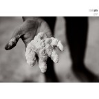 sand on hand sand on hand