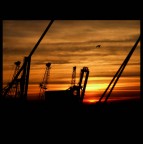 Alba a porto di Casablanca Alba a porto di Casablanca