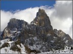 Vetta dolomitica vista da Passo Rolle.