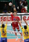 Volley: Sebastian Swiderski in attacco Volley: Sebastian Swiderski in attacco