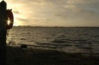 Alba in un lago Irlandese