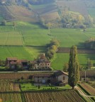 Vista sulla campagna nei dintorni di Castell'Arquato