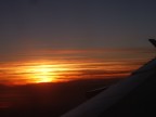 Tramonto dall'aereo Tramonto dall'aereo