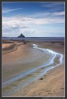 La baia di Mont Saint Michel. Normandia, Francia La baia di Mont Saint Michel. Normandia, Francia
