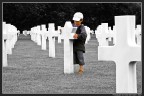Il cimitero di guerra americano a Omaha Beach, Normandia, Fr Il cimitero di guerra americano a Omaha Beach, Normandia, Fr
