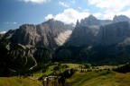 Da sopra passo Gardena verso Colfosco.