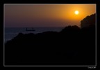 silhouette al tramonto
Pescatori