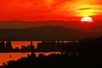 Tramonto Allensbach - Germania Tramonto Allensbach - Germania