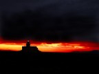 Il faro di Capo S. Marco (OR) al tramonto