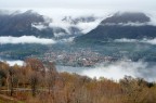 Foto del ramo di Lecco del lago di COMO, vista da sopra Mandello. localit Barni