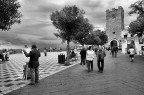 taormina, la piazza. taormina, la piazza.