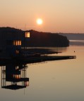 Sabaudia all'alba Sabaudia all'alba