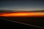 Tramonto dall'aereo