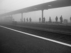 Stazione nella nebbia Stazione nella nebbia