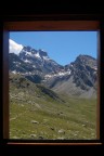 Veduta dalla finestra del Rifugio Du Vis in Francia