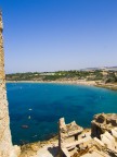 Le Castella frazione di Isola Capo Rizzuto, in provincia di Crotone (Calabria) vista dal Castello Aragonese sul mare