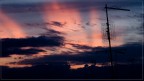 Tramonto con antenne Tramonto con antenne