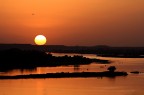 Tramonto sul fiume Niger. Tramonto sul fiume Niger.