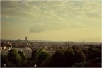 la vista dal parco di Belleville.