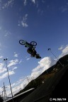 BMX, back flip! Sempre durante la jam al Groove Sk8park di Sestri Levante (GE).-