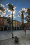 Piazza Umberto I - Pianello Val Tidone. HDR