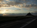 tramonto a Mont Saint Michel tramonto a Mont Saint Michel