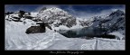 Le prealpi orobiche viste dal lago artificiale del Barbellino (BG).