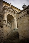 Scalinata che porta alla Basilica di Santa Maria Assunta a Clusone (BG).