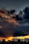 Tramonto in citt