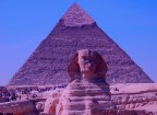 Sphinx and Khefren's pyramid
