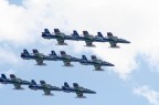Pattuglia acrobatica nazionale presa da terra.