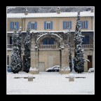 l'arco romano sotto la neve l'arco romano sotto la neve
