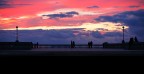 livorno - silhouette - tramonto rosso fuoco livorno - silhouette - tramonto rosso fuoco